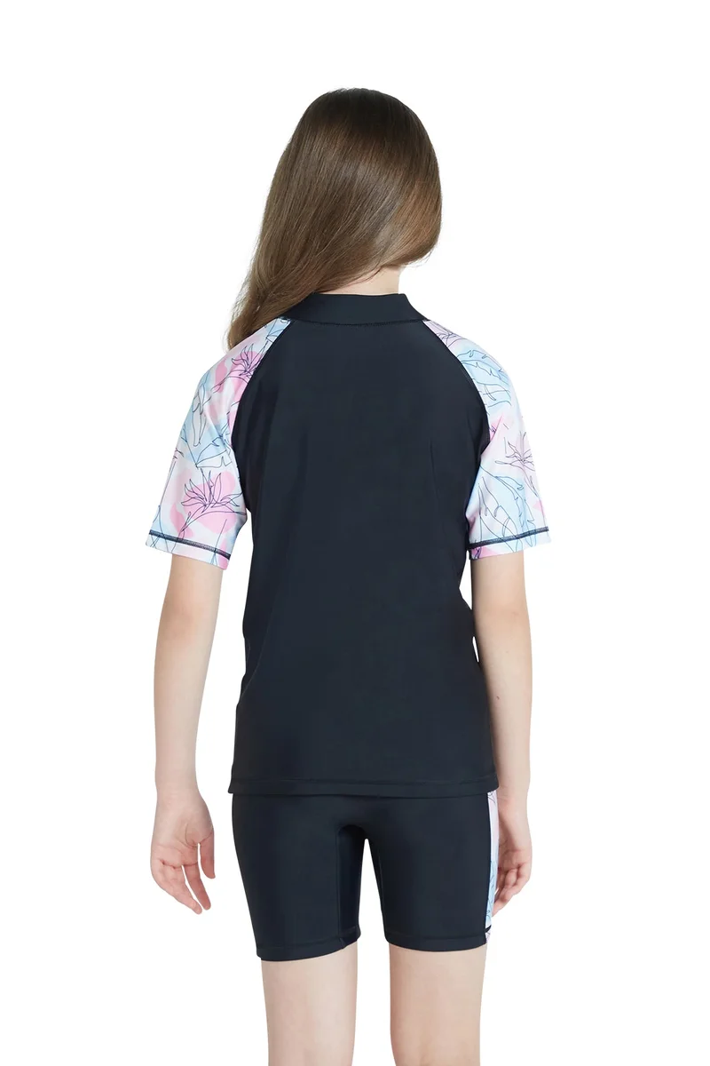 COEGA SUNWEAR  COEGA  Girls Youth Two-piece Swimsuit - Nero Floral Drawings for Women | Best Price UAE